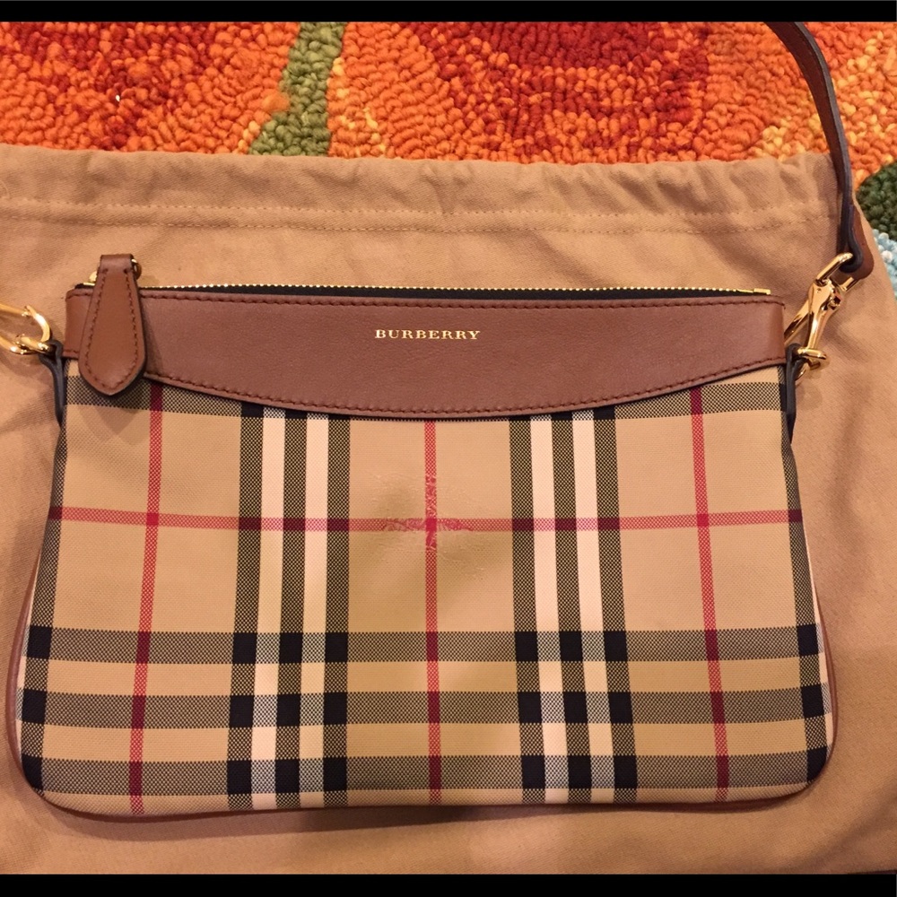 Authentic Burberry House Check crossbody bag